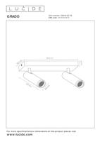 Lucide GRADO - Plafondspot - 2xGU10 (MR11) - Zwart - thumbnail