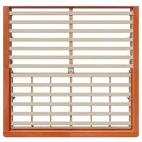 Bedframe met opslag Wasbruin 200 x 200 cm Hout - thumbnail