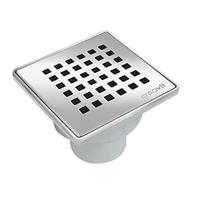 Doucheput Creavit PVC met RVS rooster 150x150 mm Onderuitlaat Creavit - thumbnail