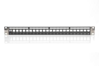 Digitus DN-91411 24 poorten Netwerkpatchpaneel 483 mm (19) Zonder connectoren 1 HE Meerdere kleuren Niet ingericht Digitus DN-91411 24 poorten Netwerkpatchpaneel 483 mm (19) Zonder connectoren 1 HE Meerdere kleuren Niet ingericht