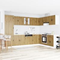 Wastafel onderkast Porto Bruin 80 x 46 x 81,5 cm Bewerkt hout - thumbnail