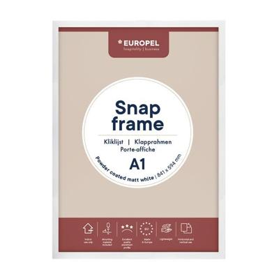 Kliklijst europel a1 25mm mat wit Kliklijst europel a1 25mm mat wit