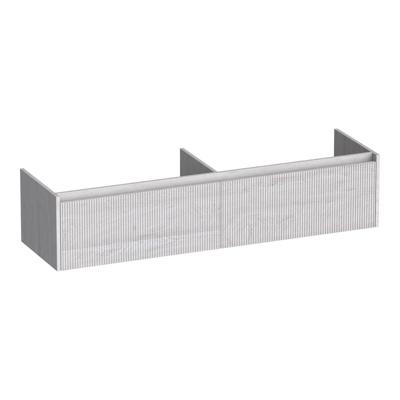 Brauer Embrace Wavy - Onderkast - 160 cm - met 2 Softclose Lades Greeploos en 2 Sifon Uitsparingen - Forest Seashell