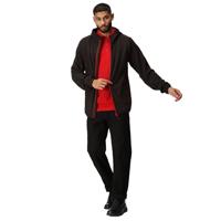 Ragetta RG690 Navigate Hooded Full Zip Fleece - Black/Classic Red - L - thumbnail