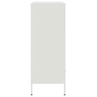 Hoge kast 68x39x101,5 cm koudgewalst staal wit - thumbnail