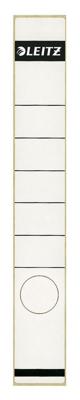 Leitz rugetiketten, zelfklevend, ft 3,9 x 28,5 cm, pak van 10 stuks, wit