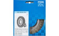 PFERD TOOLS 43701210 Ronde borstel breed ongetordeerd RBU Ø 150 x 25 mm variabel boorgat Ø roestvrijstalen draad 0,30 voor slijpblok 1 1 stuk(s) - thumbnail