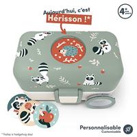 Kinderlunchbox - MONBENTO - 3 vakken - BPA-vrij - MB Tresor Raccoon - thumbnail