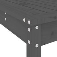 5-delige Tuinbarset massief grenenhout grijs - thumbnail