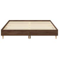 Bedframe zonder matras 150x200 cm spaanplaat bruin eiken - thumbnail