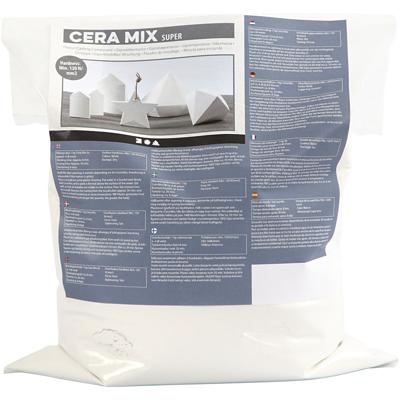 Creativ Company Cera-mix super gipsgietmix, wit, 5 kg/ 1 doos Creativ Company Cera-mix super gipsgietmix, wit, 5 kg/ 1 doos