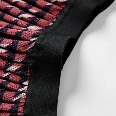 Kinderrokje geplooid met glitters 104 marineblauw