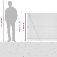 VidaXL Afrasteringspaal groen 10 x 1,2 m (16 x 16 mm gaas) - thumbnail