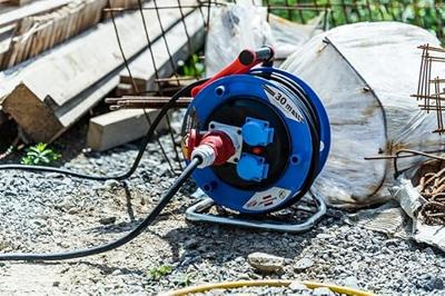 Brennenstuhl Kabelhaspel 30 mtr | IP44 | 5G1.5 | 400V | Voor de bouw | 1182720 - 1182720