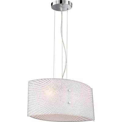 LED Hanglamp Trion Elize - 2-lichts Mat Chroom - E27 Fitting