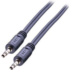 LINDY 35643 Jackplug Audio Aansluitkabel [1x Jackplug male 3,5 mm - 1x Jackplug male 3,5 mm] 3.00 m Zwart