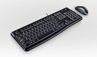 Toetsenbord en Optische Muis Logitech MK120 Zwart Spaans Qwerty Spaans