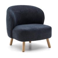 Kave Home Fauteuil 'Ulit' Chenille, kleur Blauw - thumbnail