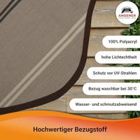 Angerer Klemluifel (beige met bruine krijtstrepen, 400 cm breit) - thumbnail