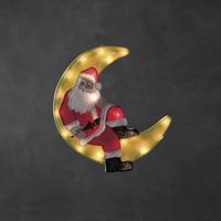 Raamsilhouet Kerstman 20 LED 36x39cm - thumbnail