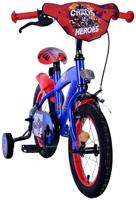Sonic Prime kinderfiets - jongens - 14 inch - blauw rood - thumbnail