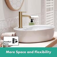 Hansgrohe Tecturis S ééngreeps wastafelkraan 110 zonder waste, Brushed Bronze - thumbnail