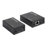 Manhattan 207461 Extender (verlenging) HDMI, Gigabit-LAN (1 Gbit/s) Via netwerkkabel RJ45 50 m - thumbnail