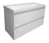 Wiesbaden onderkast 100 cmx36 cm zo.wastafel wit - thumbnail