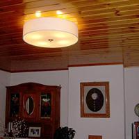 QAZQA Landelijke plafondlamp wit 50 cm - Drum Jute - thumbnail