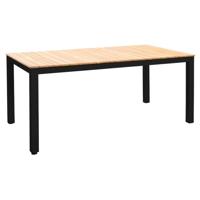 Arashi dining tafel 169x90cm aluminium black teak Yoi - Yoi - thumbnail