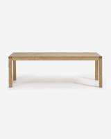 Kave Home Eettafel 'Briva' Eiken Naturel, 200 - 280 x 100cm - thumbnail