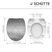 Schutte Duroplast WC-bril INDUSTRIAL GREY met soft-close
 82155 - thumbnail