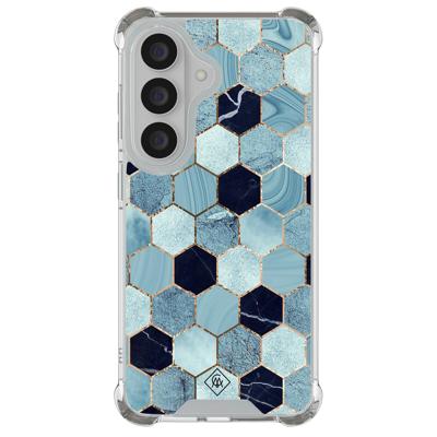 Samsung Galaxy S26 shockproof hoesje - Blue cubes Samsung Galaxy S26 shockproof hoesje - Blue cubes