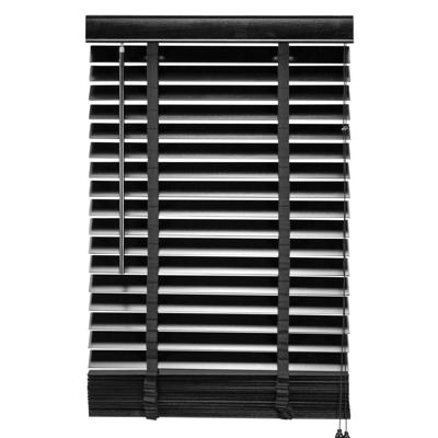 Jaloezie Hout Zwart - Hout - 60x180x5cm (BxHxD)