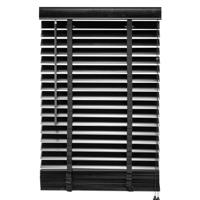 Jaloezie Hout Zwart - Hout - 60x180x5cm (BxHxD) - thumbnail