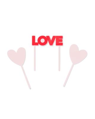 HEMA Herbruikbaar taarttopper &apos;love&apos;