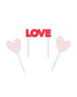 HEMA Herbruikbaar taarttopper &apos;love&apos; - thumbnail