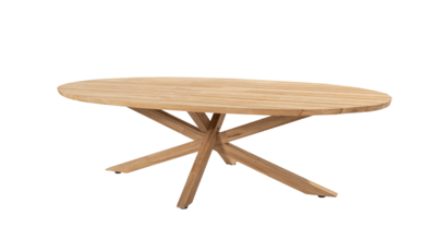 Taste 4SO Prado Low Diningtafel Teak Ellipse 240 x 115 cm - Taste
