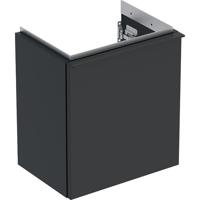 Geberit iCon fonteinonderkast 37x41.5x27.9cm 1 deur rechtsdraaiend met softclose Spaanplaat lava mat 502300JK1 - thumbnail