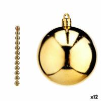 Set kerstballen Gouden PVC Ø 7 cm (12 Stuks) - thumbnail