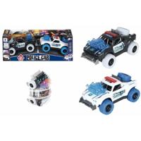 Wrijvingswagen 16 x 10 x 8 cm Geluid Lichten 2 Stuks - thumbnail