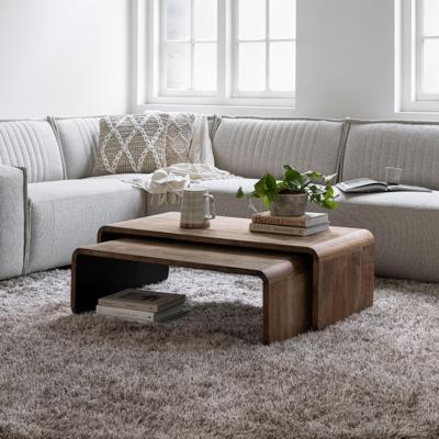 DTP Home Salontafel 'Evo' Teakhout, Set van 2 stuks