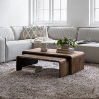DTP Home Salontafel 'Evo' Teakhout, Set van 2 stuks - thumbnail