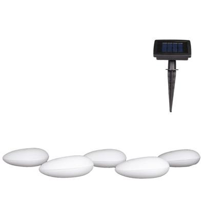 Premium Solar Buitenverlichting Stenen - 5 Stuks Premium Solar Buitenverlichting Stenen - 5 Stuks