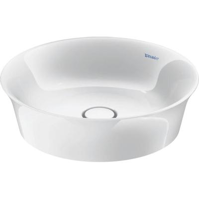 Duravit White tulip opzetwastafel 43x43cm Keramiek Rond Glans Wit 2362430079