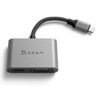 ADAM elements CASA Hub VH1 USB-C 3.1 to VGA / HDMI grijs - thumbnail