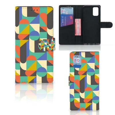 Samsung Galaxy A02s | M02s | Telefoon Hoesje | Funky Retro | Portemonnee hoesje Samsung Galaxy A02s | M02s | Telefoon Hoesje | Funky Retro | Portemonnee hoesje