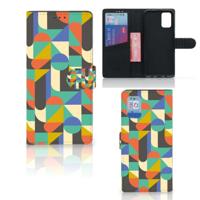 Samsung Galaxy A02s | M02s | Telefoon Hoesje | Funky Retro | Portemonnee hoesje - thumbnail