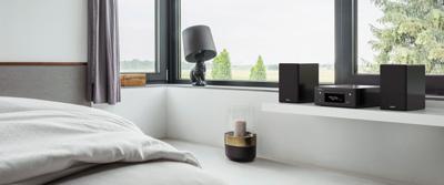 Denon CEOL N-10 Stereo Set met CD Speler & Radio, Microset met Bluetooth, WiFi, Airplay 2, Muziek Streamen, HEOS Multiroom, 2x Optische Ingang - Zwart