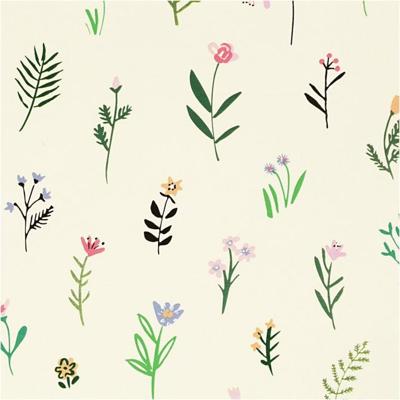 Creativ Company Inpakpapier, flora, b: 50 cm, 80 gr, 100 m/ 1 rol Creativ Company Inpakpapier, flora, b: 50 cm, 80 gr, 100 m/ 1 rol